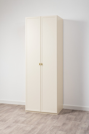 Шкаф двустворчатый Марион 16.340.02 слоновая кость С341 PE, слоновая кость 6898 ПВХ