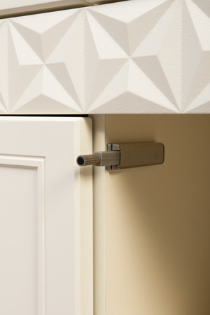 Шкаф-витрина Марион 16.397.02 слоновая кость С341 PE, слоновая кость 6898 ПВХ