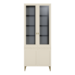 Шкаф-витрина Марион 16.397.02 слоновая кость С341 PE, слоновая кость 6898 ПВХ