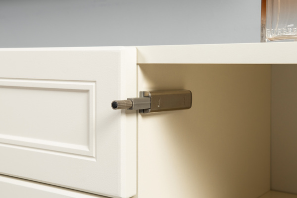 Гостиная Марион композиция 1 слоновая кость С341 PE, слоновая кость 6898 ПВХ, белый PE шагрень (собирается на любую сторону)