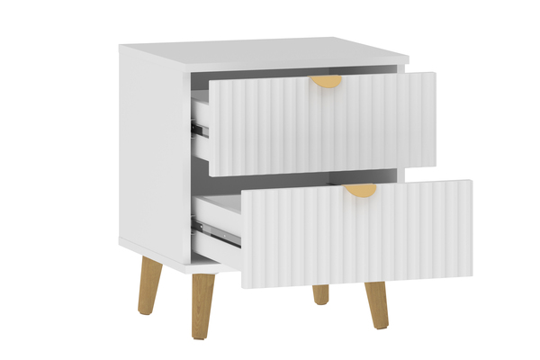 Тумба прикроватная Дакота НМ 040.19 меренга, белый